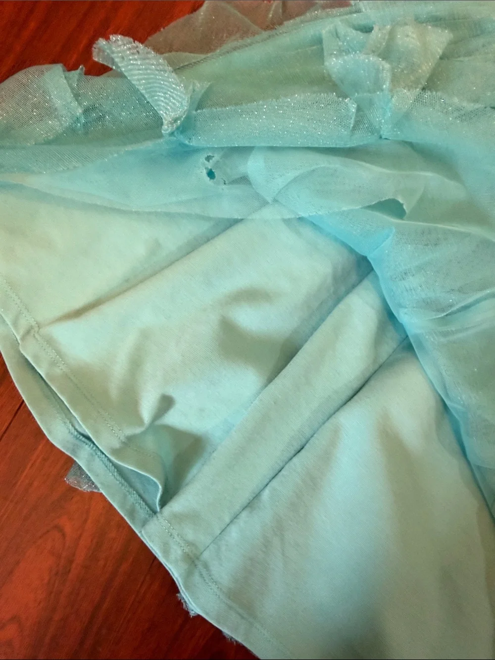 Disney Store Girls' Aqua Little Mermaid Tulle Costume Dress - Picture 10 of 13